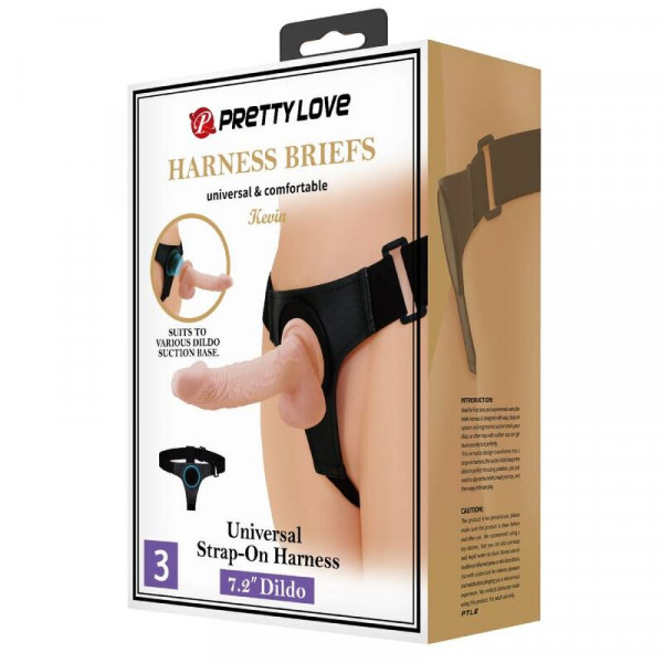 Imbracatura Strapon Universale Per Donna Con Dildo Kevin 17 X 3 5 Cm