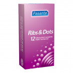 PASANTE PROFILATTICI STIMOLANTI RIBS E DOTS 12 PEZZI 