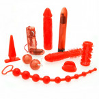 Kit Del Piacere "Red Roses" 9 Sex Toys Diversi