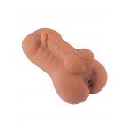 Masturbatore Manuale RealMan con Ano Penetrabile e Pene con Testicoli in Rillievo