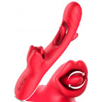 Vibratore Rabbit Grant con Vibrazione, Rotazione e Leccamento Ricaricabile USB