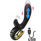 Viibratore Silenzioso con Spinta e Vibrazione Ricaricabile USB