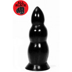 ALL BLACK Cuneo Anale Triplo a Dilatazione Progressiva 23 x 8 cm.