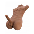 Busto Uomo Realistico con Dildo AIDEN 13 Kg