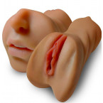 Masturbatore 3 in 1 Vagina, Ano e Bocca Super Jess
