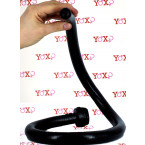 Naja Spitting - Gut Snake Dildo Flessibile 90 x 2,5 cm. Nero
