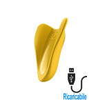 Satisfyer High Fly Vibratore da Mano in Silicone Giallo Ricaricabile USB