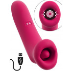 Bocca Succhia Clitoride con  Lingua Vibrante Ricaricabile USB