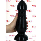 Fallo anale multiforma All Black 28 x 7,5 cm.