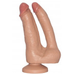 VIRTUAL REALITY® Fallo Doppio Ultra Realistico in PURO SILICONE (18x4,5) e (16x3) cm.