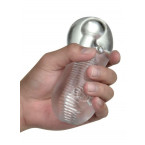 Masturbatore Trasparente Ice con Onde Stimolanti TPE