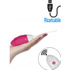 iJoy - Ovetto Vibrante Telecomandato Wireless 8,8 x 3,5 cm. Rosa Ricaricabile con USB