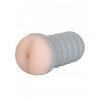 Ribbed Gripper Tight Ass - Masturbatore a Forma di Ano in Morbido TPR color Carne