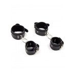 Costrittori Polsi e Caviglie in Ecopelle con Anelli in Acciaio