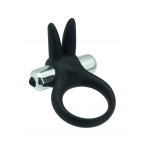 Anello Fallico Vibrante Timeless Stretchy Ring Nero 3,5 cm.