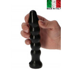 Fallo anale Made in Italy progressivo nero 13 x 3 cm.