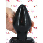 Cuneo anale gigante XXL di colore nero 15,2 x 7,2 cm.