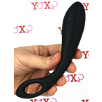 BLACK HEART - Fallo Anale Stimola Prostata 21 x 3,6 cm. in Silicone Nero