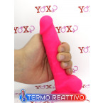 Fallo ultra realistico Dual Density Termo Reattivo rosa fluo 17 x 3,8 cm.