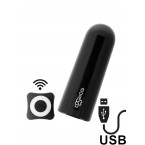 Nix - Bullet ULTRA POTENTE Telecomandato Wireless Ricaricabile USB 7,7 x 2,8 cm. Nero