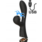 Feliona - Vibratore Rabbit con Succhia Clitoride 22 x 4 cm. Ricaricabile USB Nero