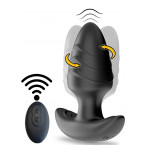 Cuneo Anale Vibrante e Rotante a 360° Con Telecomando