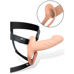 Fallo Cavo Strap-On Silicone Carne Taglia S