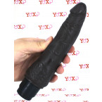 MR. SKIN Vibratore Realistico Scuro Effetto PELLE NATURALE 22 x 4 cm.