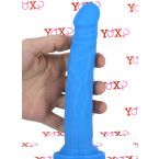 Fallo Realistico Happy Dick Blu 19 x 3,5 cm.