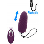 Knock Knock Eggstavagant - Ovetto Pulsante Wireless in Silicone 8,9 x 3,3 cm. Viola Ricaricabile con USB