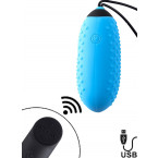 Ovetto Vibrante G4 in Silicone Azzurro Ricaricabile con USB