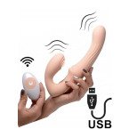 Fallo Indossabile Vibrante Senza Lacci con Telecomando USB Ricaricabile 