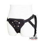 Imbracatura Regolabile BSDM Nera con Anello Metallico