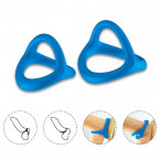 Cockring Anello Doppio in Silicone Blu