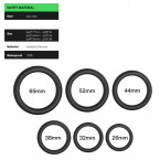 Cockring Set di 6 Anelli in Silicone Nero