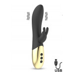 Vibratore Rabbit Leums con Stimolazione Punto G e Funzione Riscaldante 18 x 2,5 Ricaricabile con USB