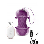 Ovetto Wireless Nima con Perle Ondulanti in Silicone 8,7 x 3,4 Viola Ricaricabile con USB