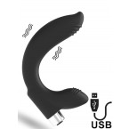 Vibratore Ricurvo per Prostata Nero 11 cm Ricaricabile con USB