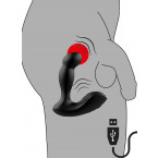 Stimolatore Prostata Perineo Anal Wave Con Telecomando 11 x 4 cm. Nero