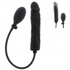 Plug Anale Gonfiabile Realistico 18-21,5 cm x 3,5-6 cm Silicone Nero