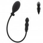 Plug Anale Gonfiabile 8-9,5 cm x 2,5-5,5 cm Silicone Nero