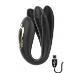 Vibratore Per Coppia Rotante Nero Con Telecomando
