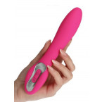Vibratore Design in Puro Silicone Elys Concave Pink 20,1 x 3,6 cm.