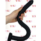 Savana - Gut Snake Dildo Flessibile con Rilievi Stimolanti 48,5 x 3,2 cm. Nero