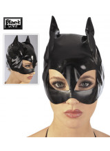 Maschera "Catwoman" In Vinile Nero