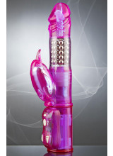 Vibratore Rabbit ULTRA 7 PENGUITRONIC con Stimola Clitoride  25 x 4 cm.