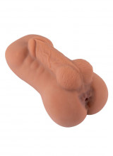 Masturbatore Manuale RealMan con Ano Penetrabile e Pene con Testicoli in Rillievo