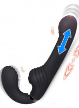 StrapOn Senza Lacci con Vibrazione e Spinta Ricaricabile USB