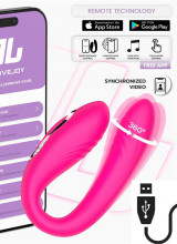 Vibratore Per Coppia Rotazione 360º Con APP Ricaricabile USB