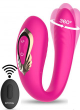 Vibratore Per Coppia Con Oscillazione a 360º Telecomando Ricaricabile USB Lanty 